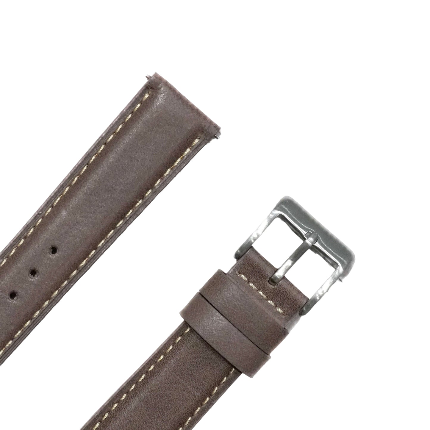 52A - Calf leather strap Choco brown