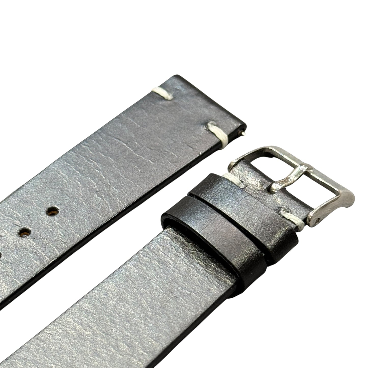 112 - Calf leather strap Black