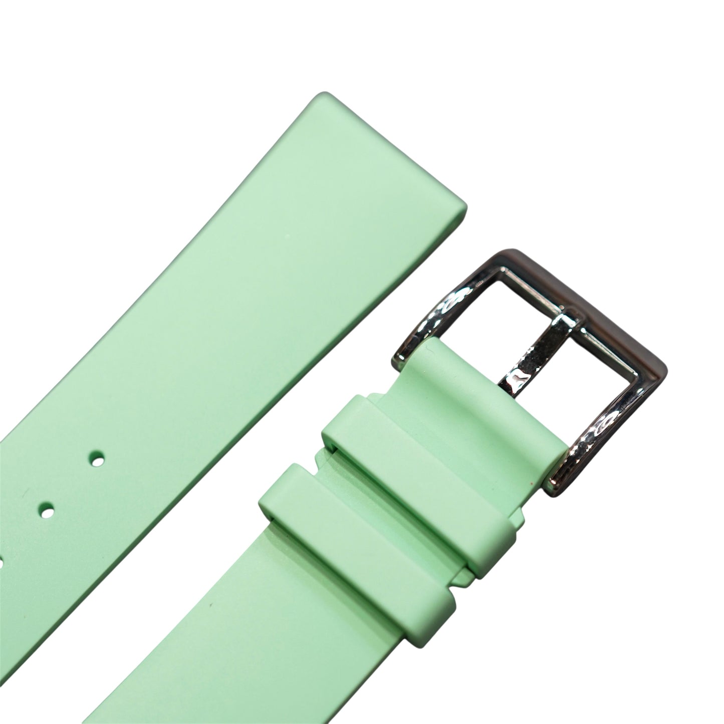XSFKM - Light Green Short length FKM Rubber strap