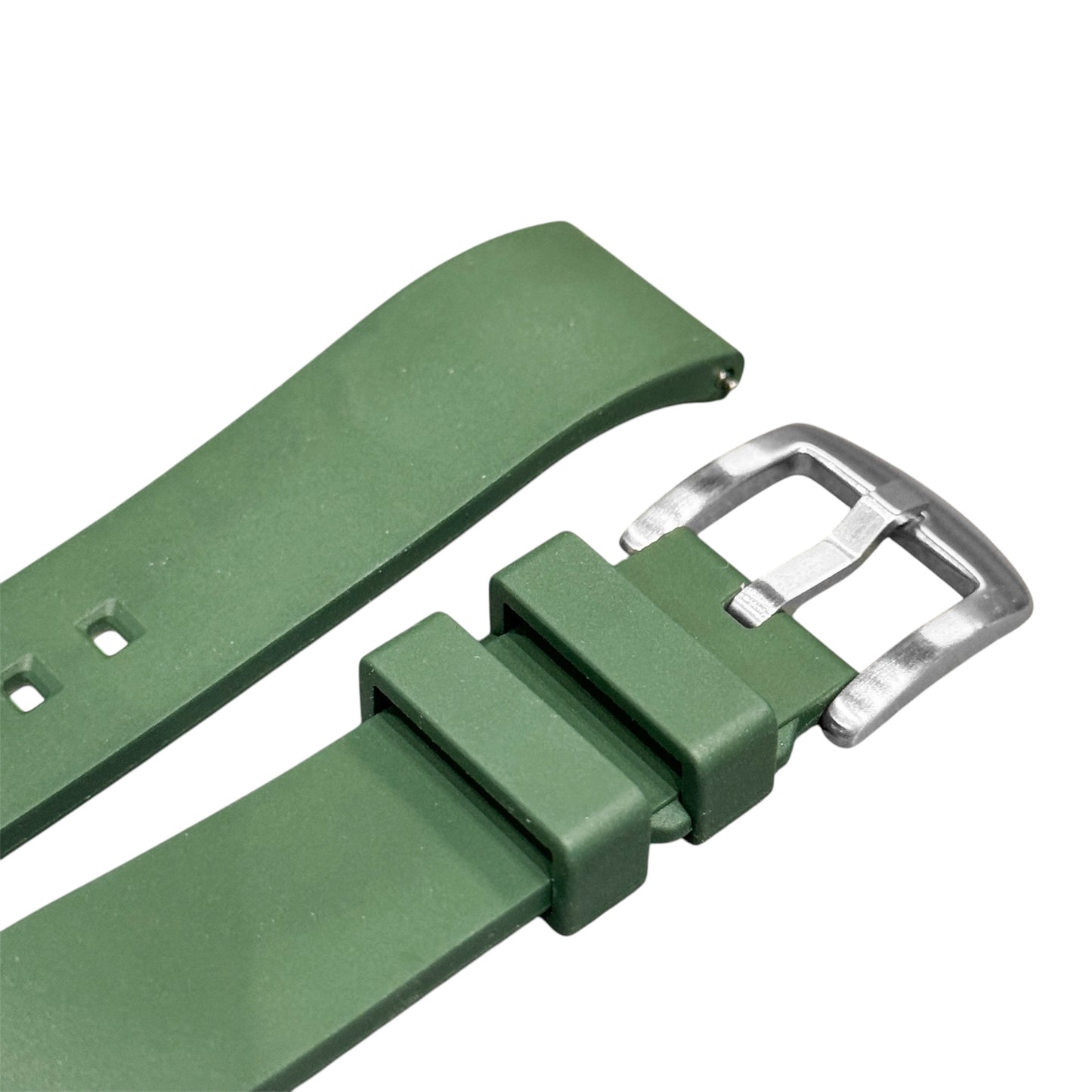 98D - Forest Green Rubber strap