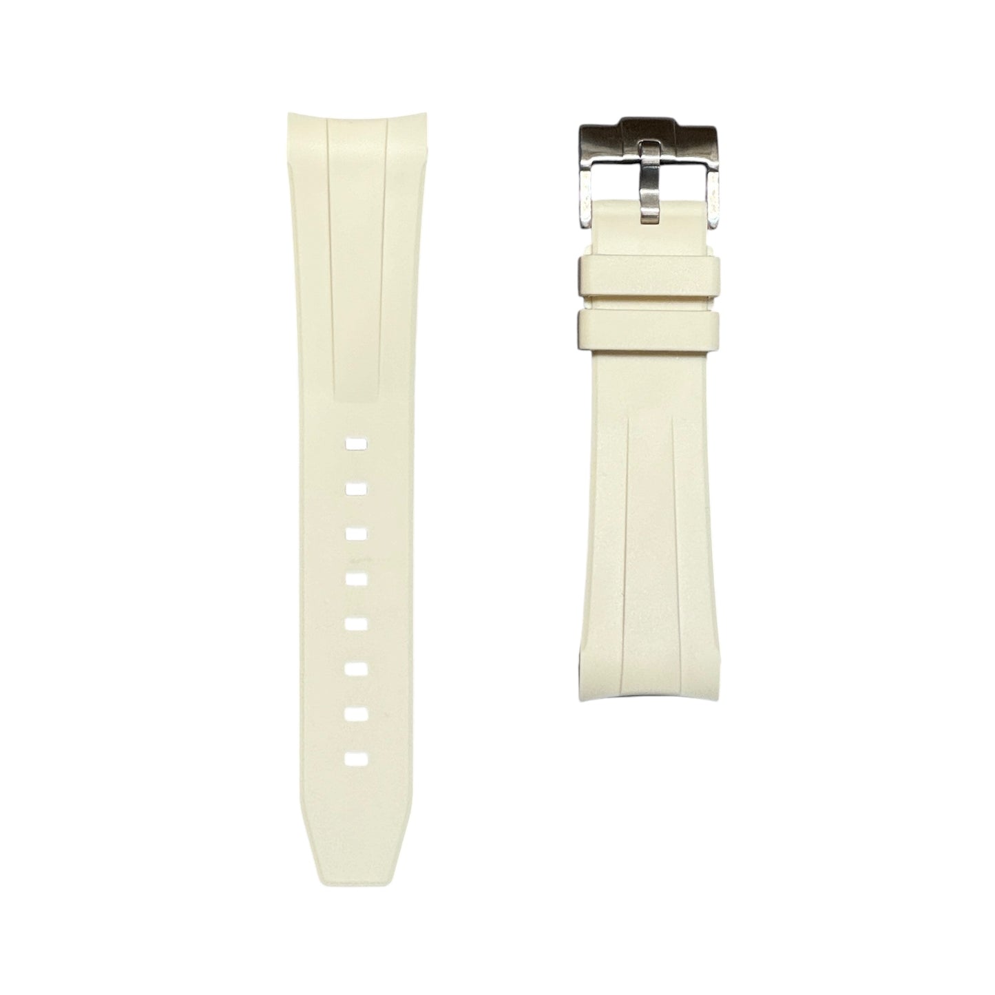 50F - Off white curve end Rubber strap for SW x BP Fifty fathoms