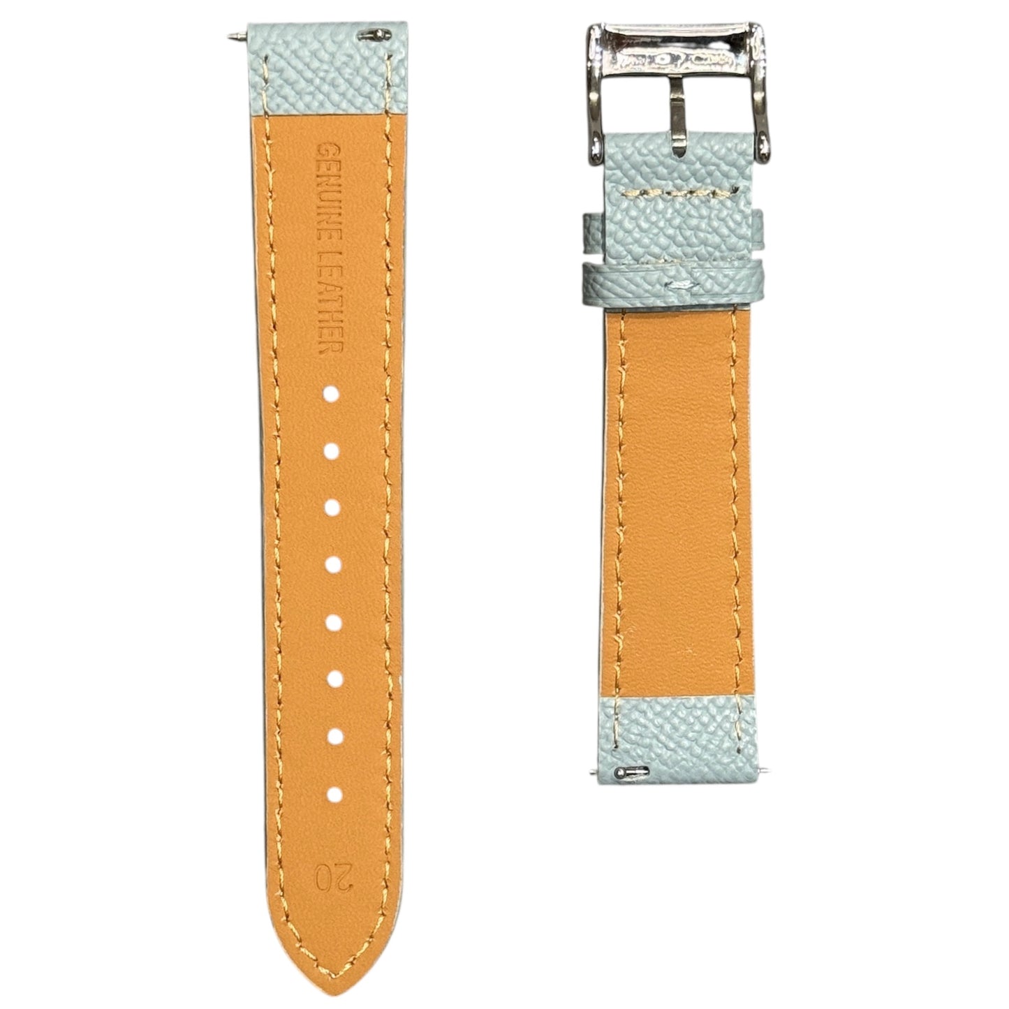 258D - Ice Blue Epsom strap