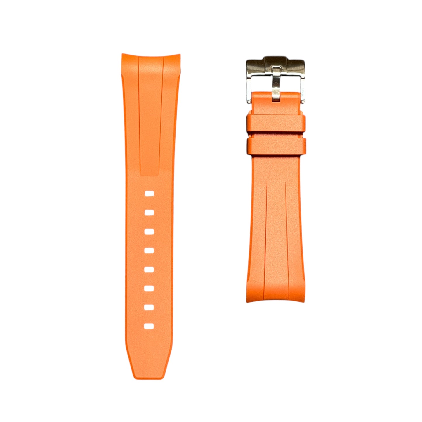 50F - Orange curve end Rubber strap for SW x BP Fifty fathoms