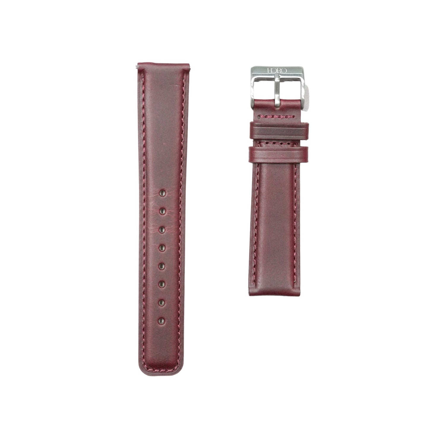 K62 - Calf leather strap Burgundy