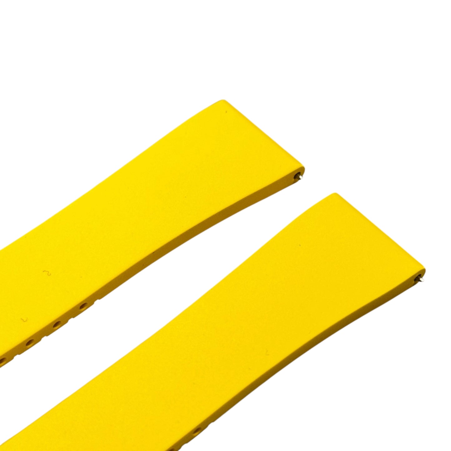 610 - Yellow Adjustable FKM Rubber strap with clasps