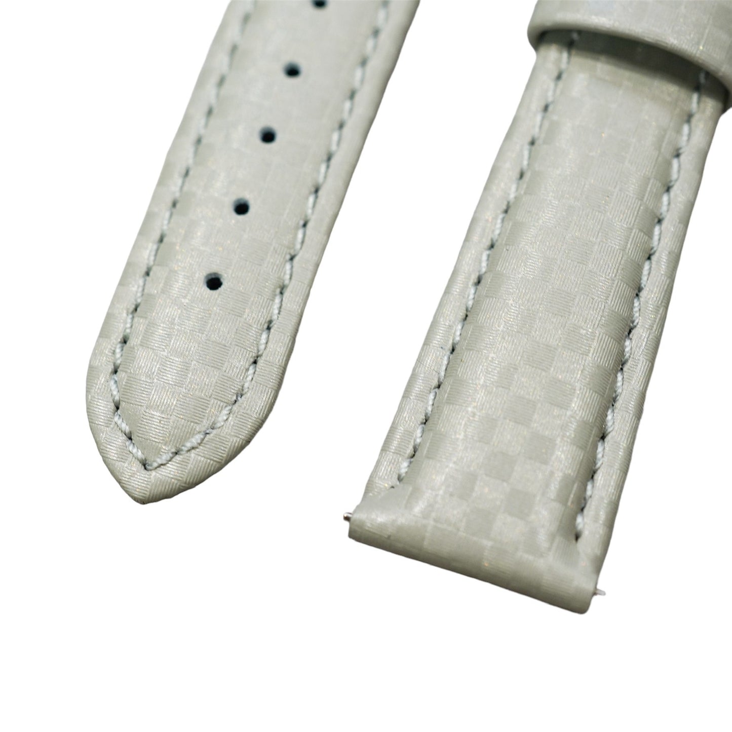 Hirsch Light grey Carbon fibre pattern strap