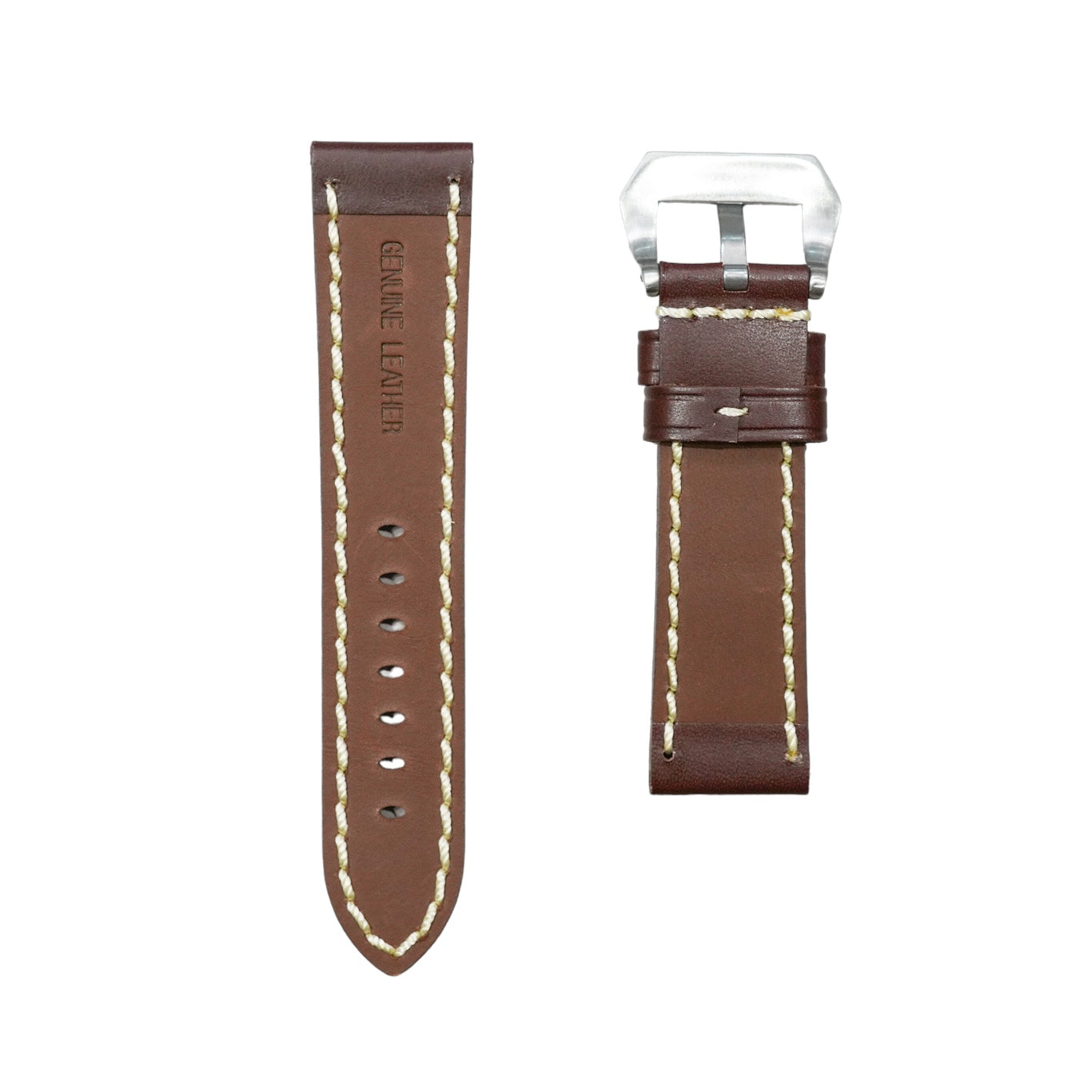 B1 - Calf leather strap Choco Brown