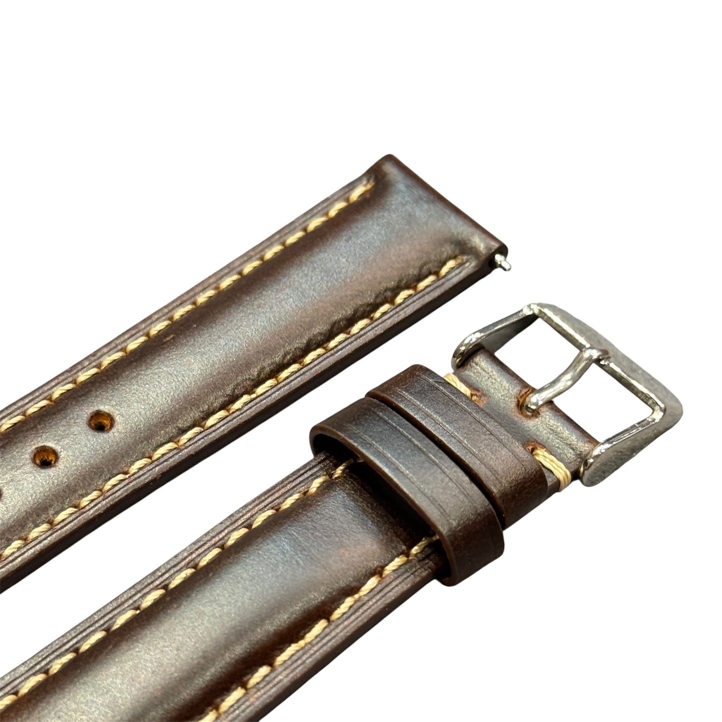 58M - Calf leather strap Dark Brown