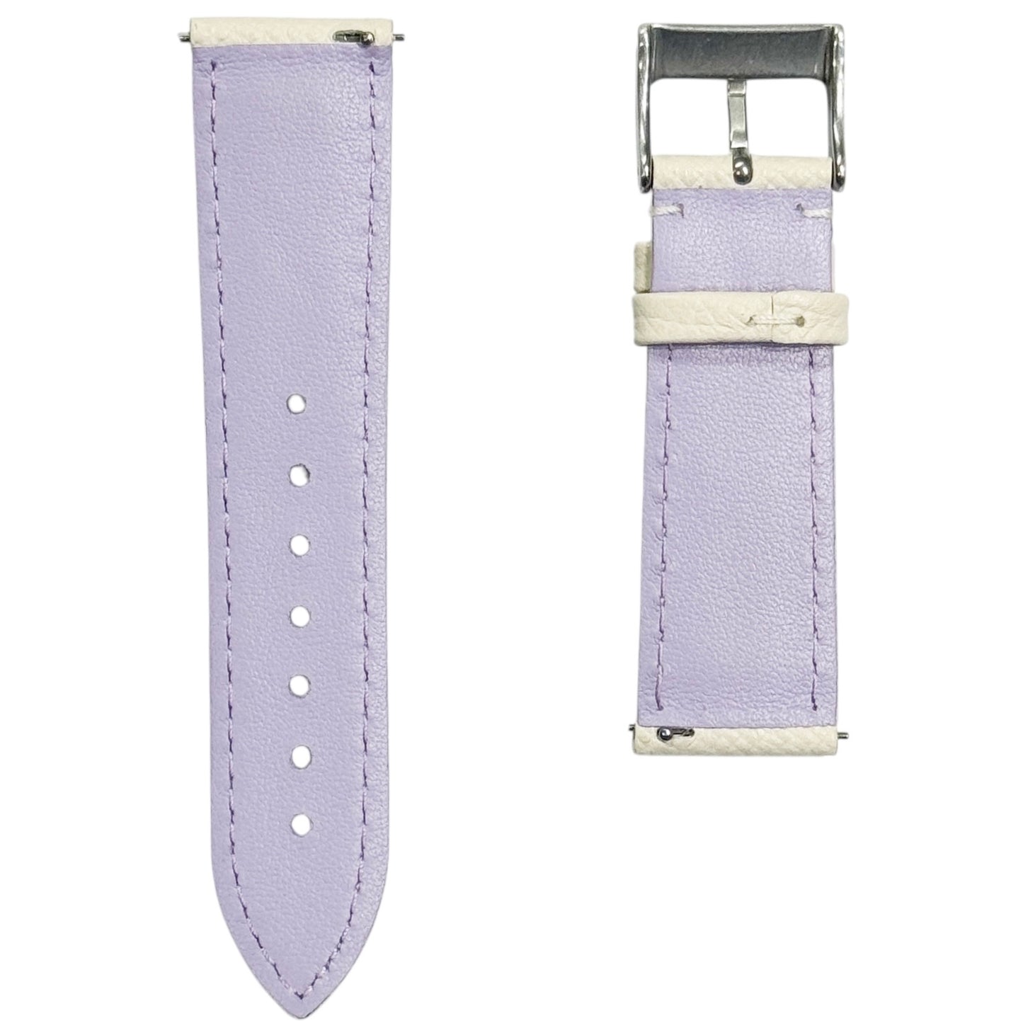 XS - Beige & purple Calf strap