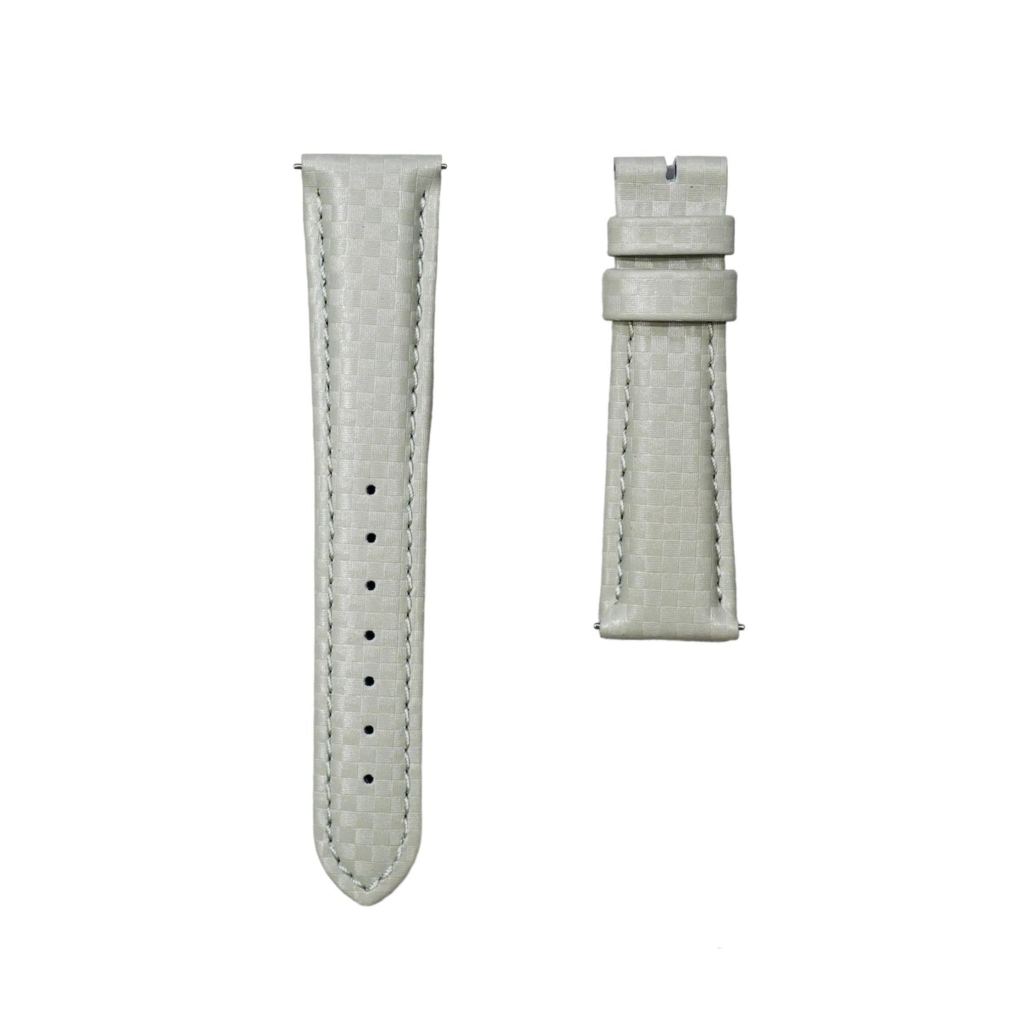 Hirsch Light grey Carbon fibre pattern strap