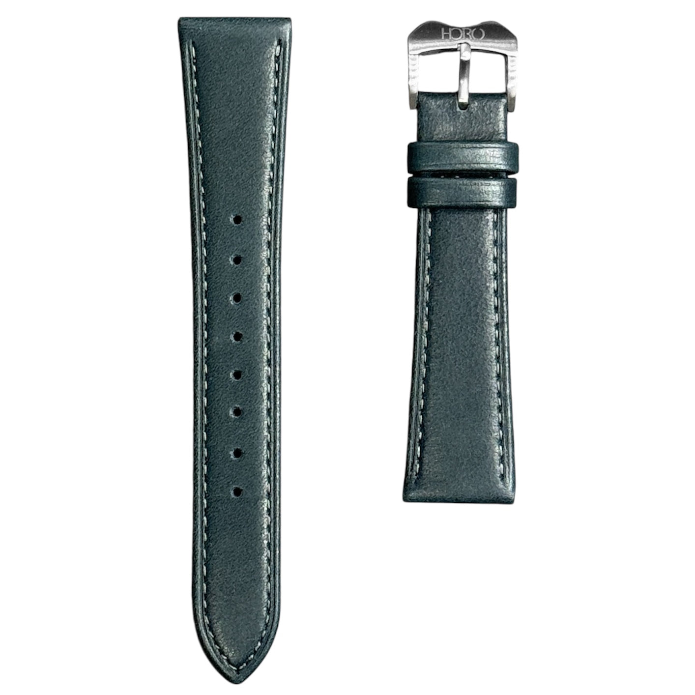 908 - Navy Flat calf strap