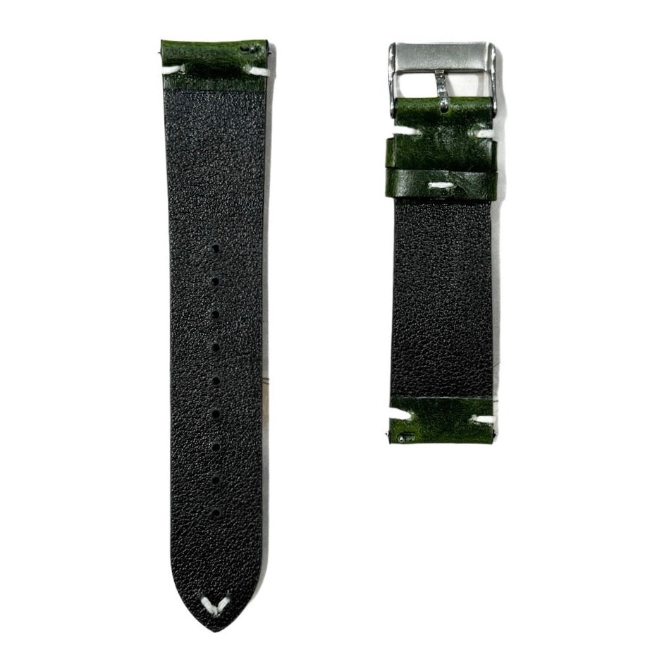 112 - Calf leather strap Green