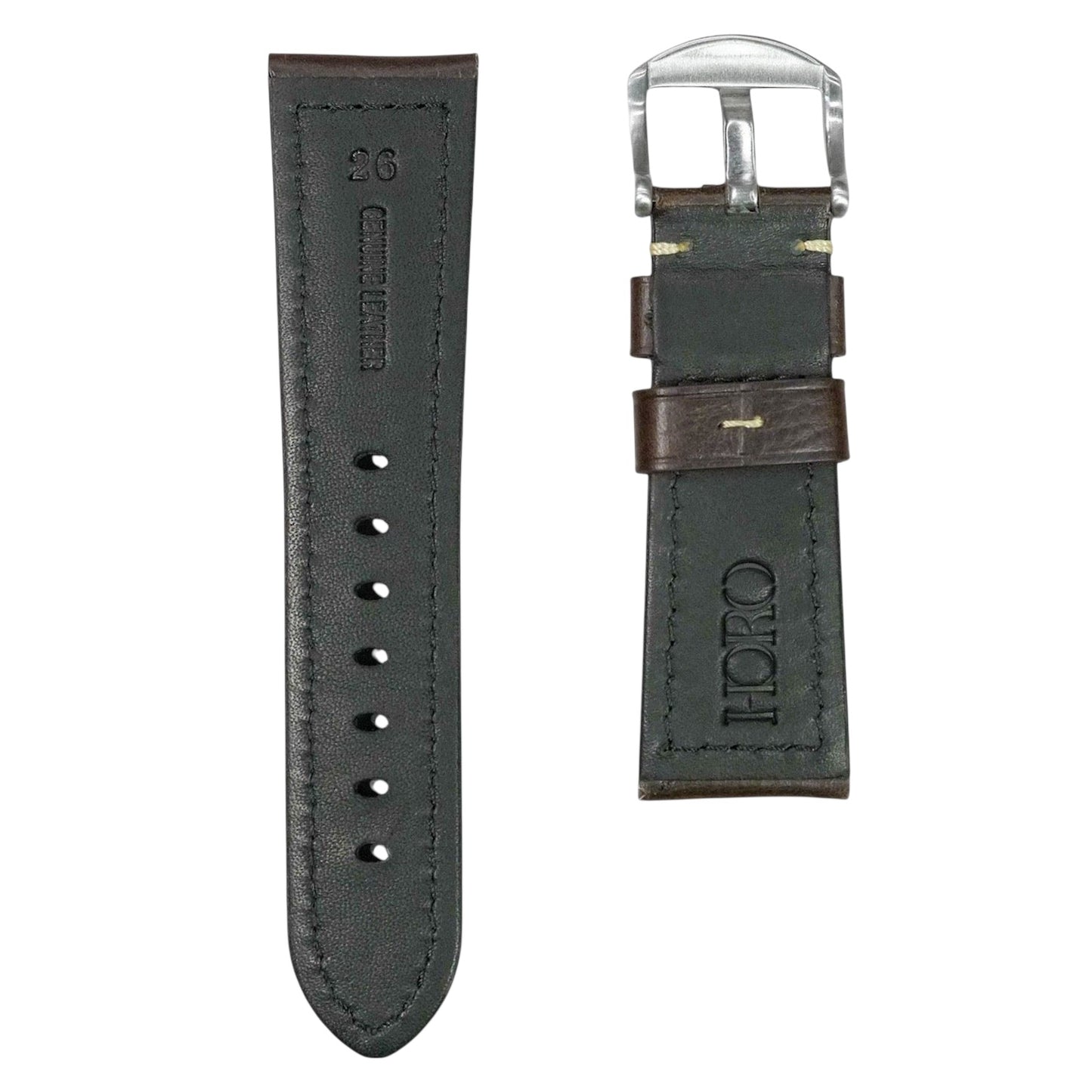 967 - Calf leather strap Burgundy