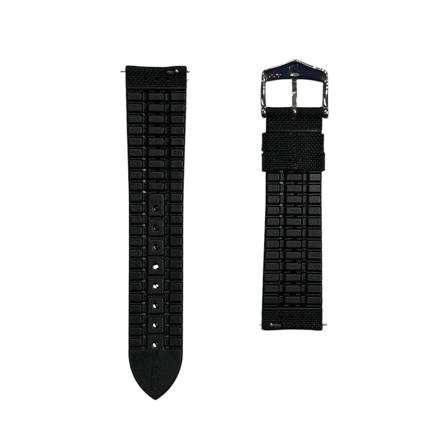 Hirsch ARNE Animal-Free Sailcloth Effect Performance Watch Strap - BLACK
