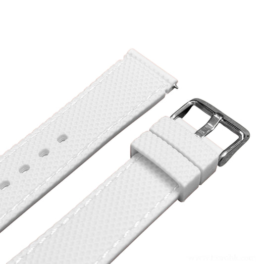 Waffle - Rubber strap White