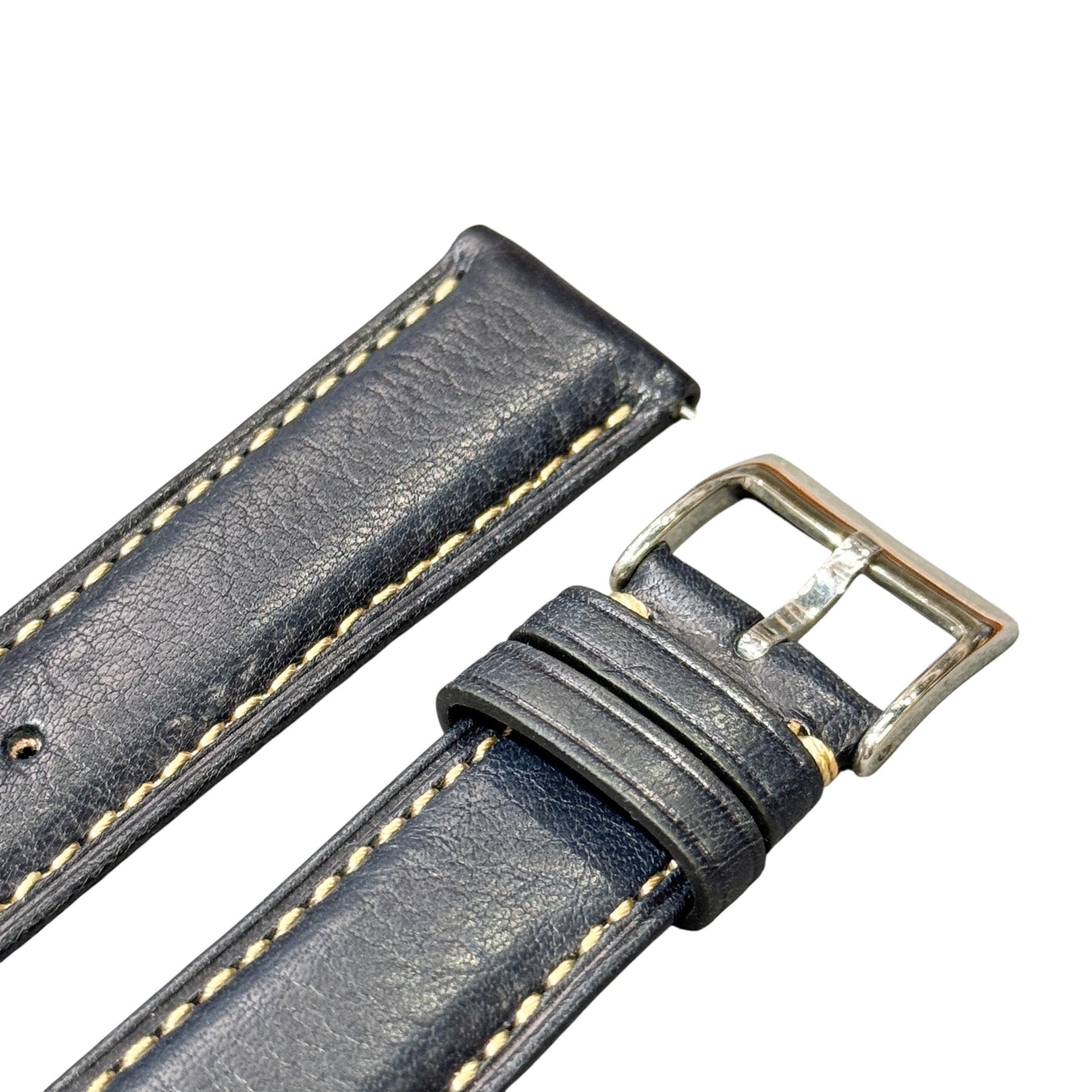 50M - Dark blue with beige stitching