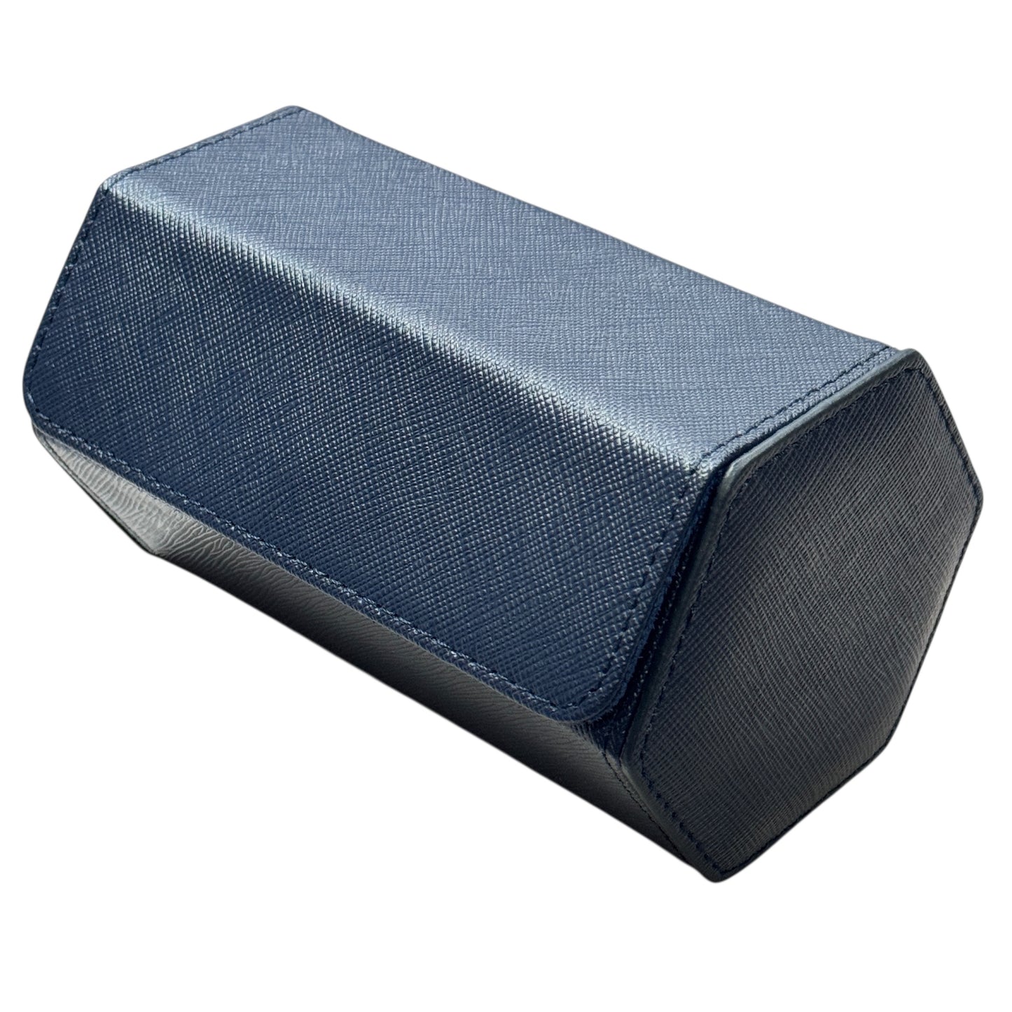 Hexagon Blue travel case for 2 watches