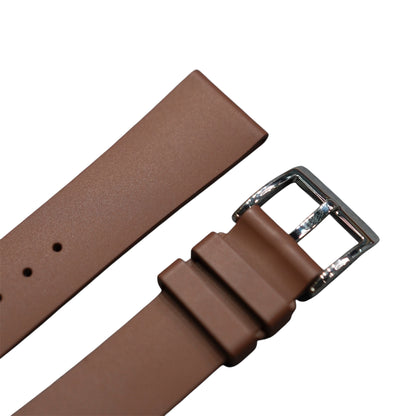 XSFKM - Brown Short length FKM Rubber strap