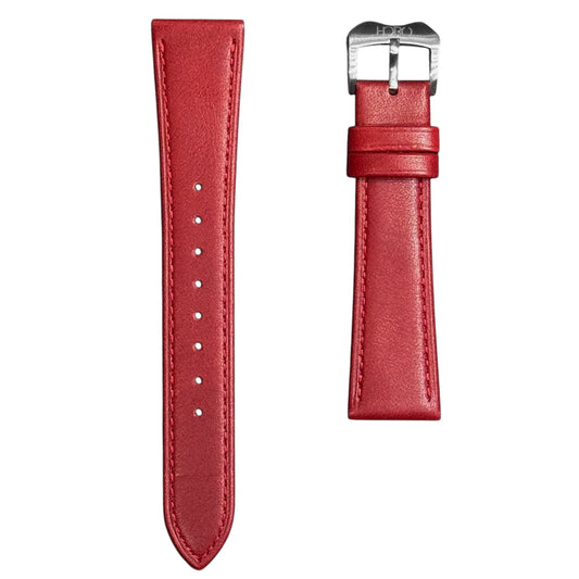 908 - Red Flat calf strap