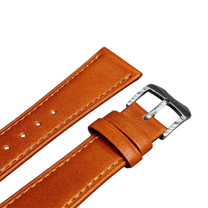 908 - Golden brown Flat calf strap