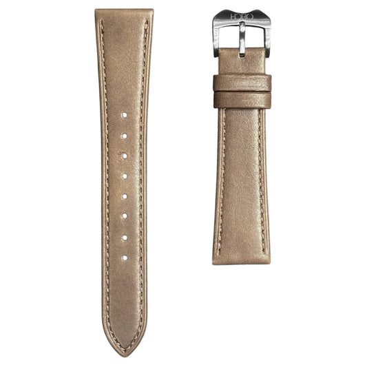 908 - Taupe Flat calf strap
