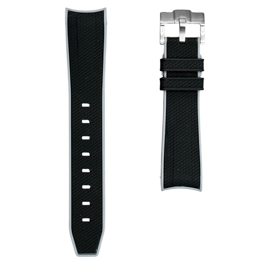 61M - Black/Grey Rubber strap