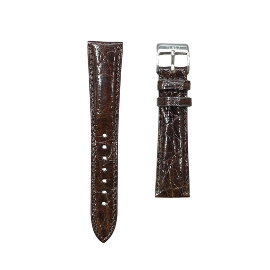 44A - Alligator strap shiny brown