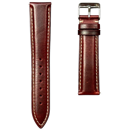58M - Calf leather strap Burgundy