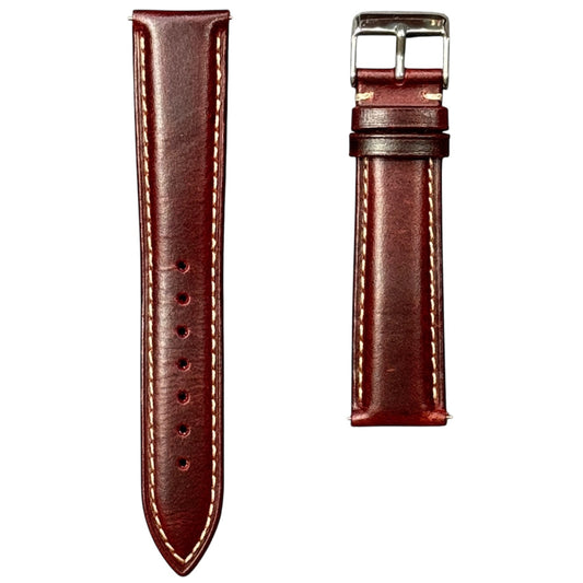 58M - Calf leather strap Burgundy