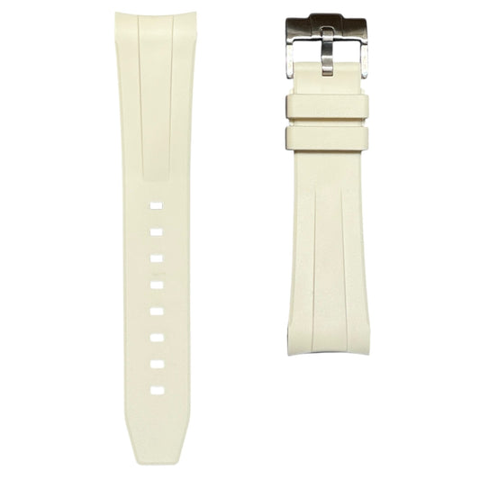 50F - Off white curve end Rubber strap for SW x BP Fifty fathoms