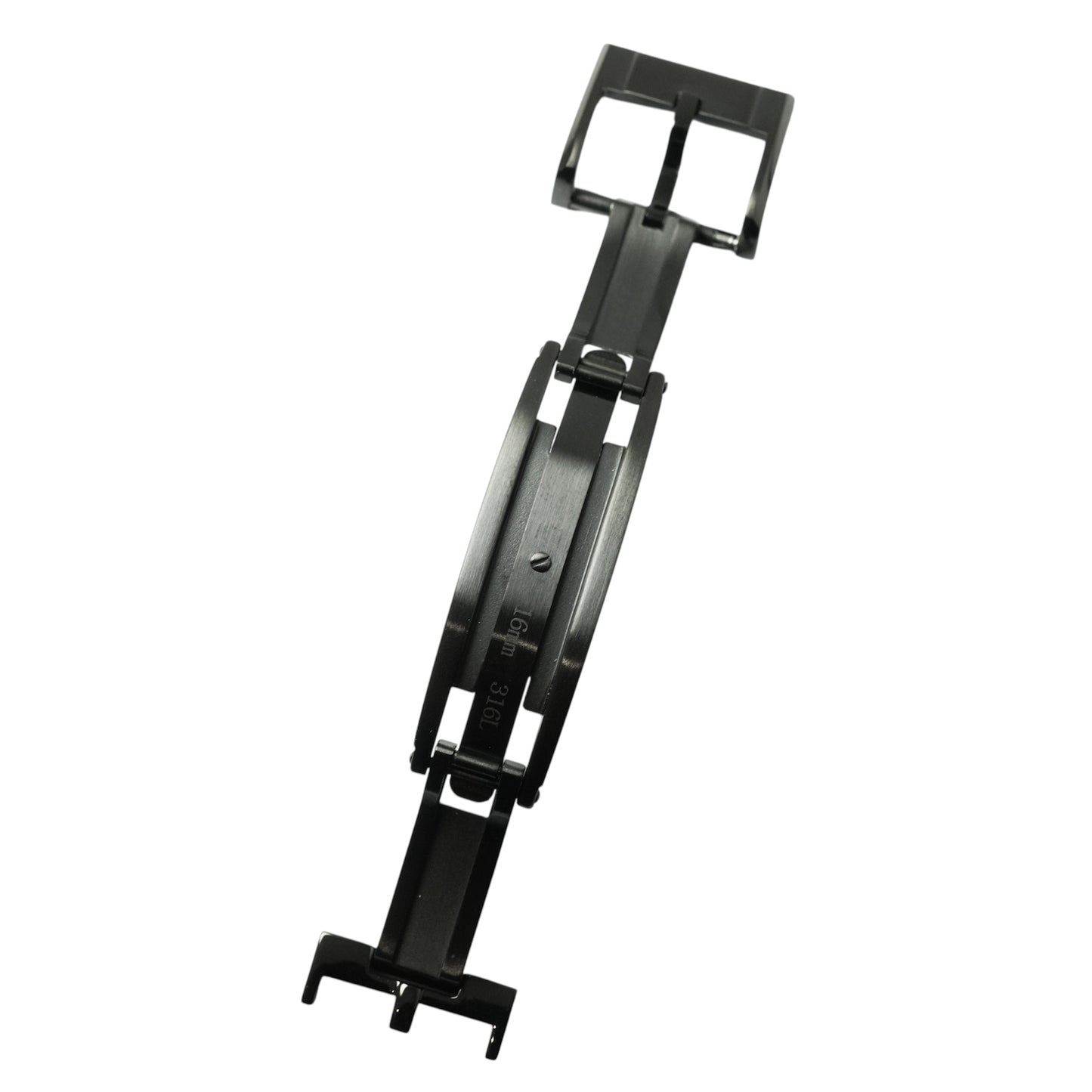 Spring Deployant Clasp - 316L Stainless steel (Black)