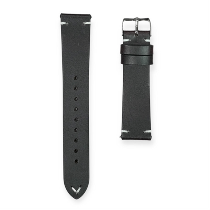 112 - Calf leather strap Black