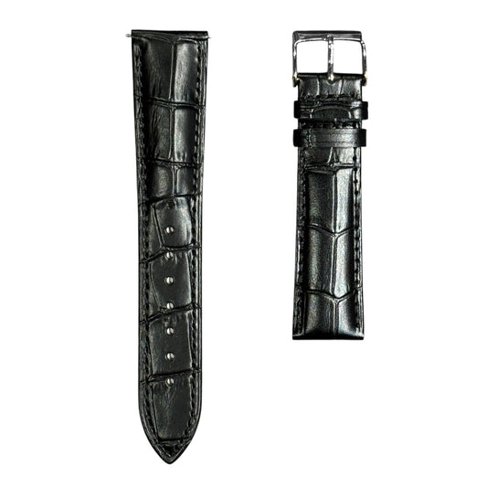 7A - Black Genuine leather strap
