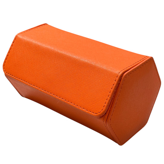 Hexagon Orange travel case for 2 watches