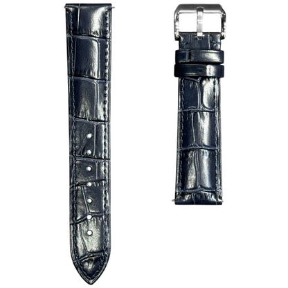 5A -  Navy Genuine leather strap