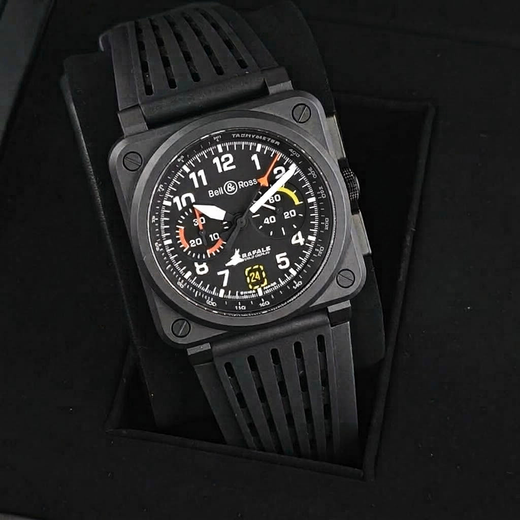 Bell & Ross BR-03 Chrono Display Rafale Solo Display 42mm Ref. BR0394-RSD-CE/SRB