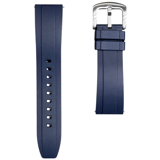 615P - Navy blue FKM Rubber strap