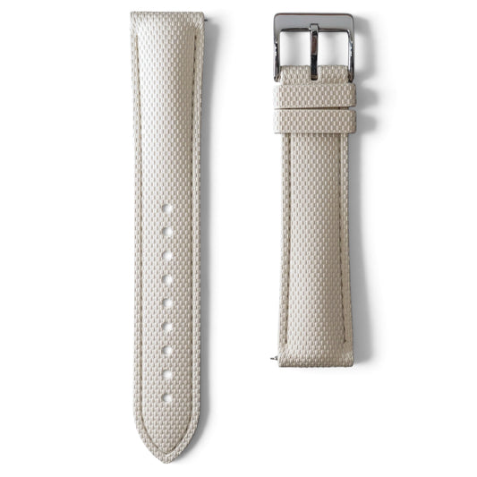 388 - Beige weave FKM Rubber strap