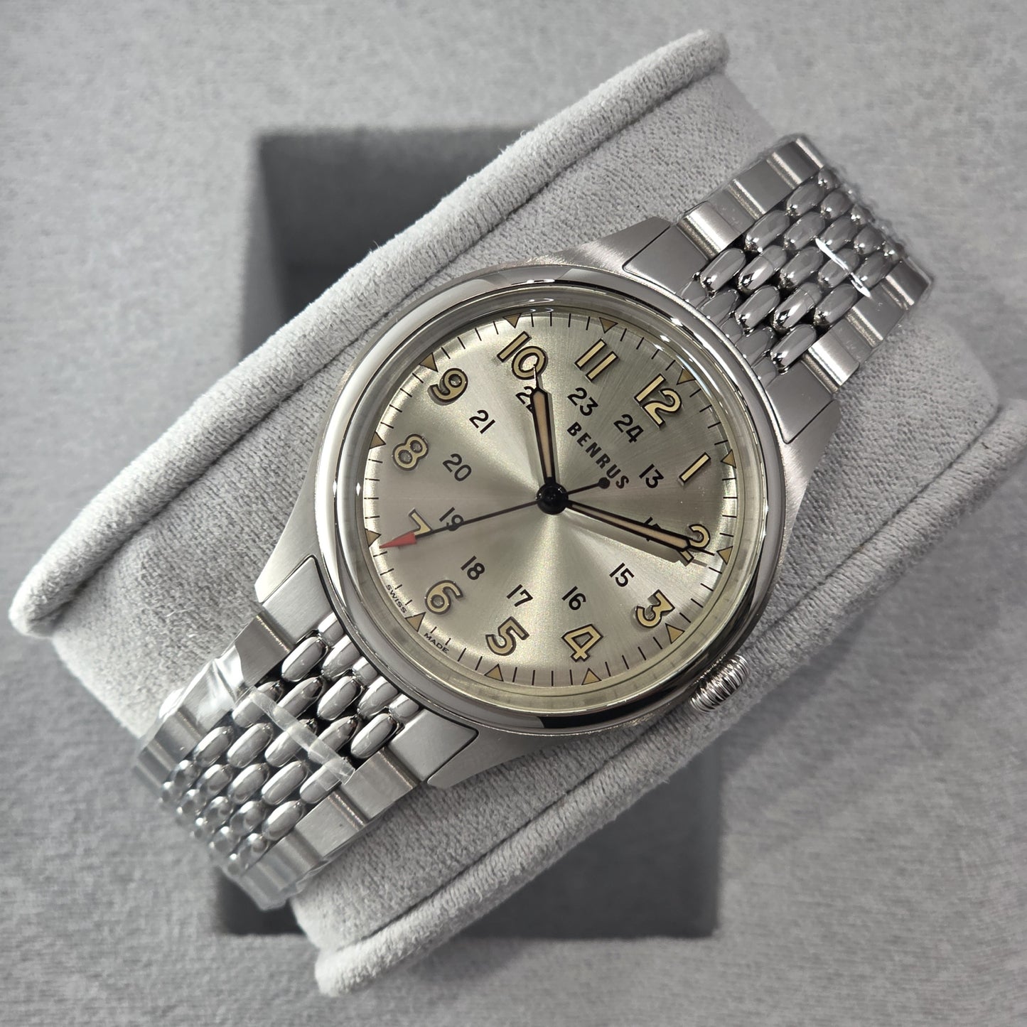 Benrus #3061 BOR  39.5mm Watch Ref.3061-SS-G-039-02