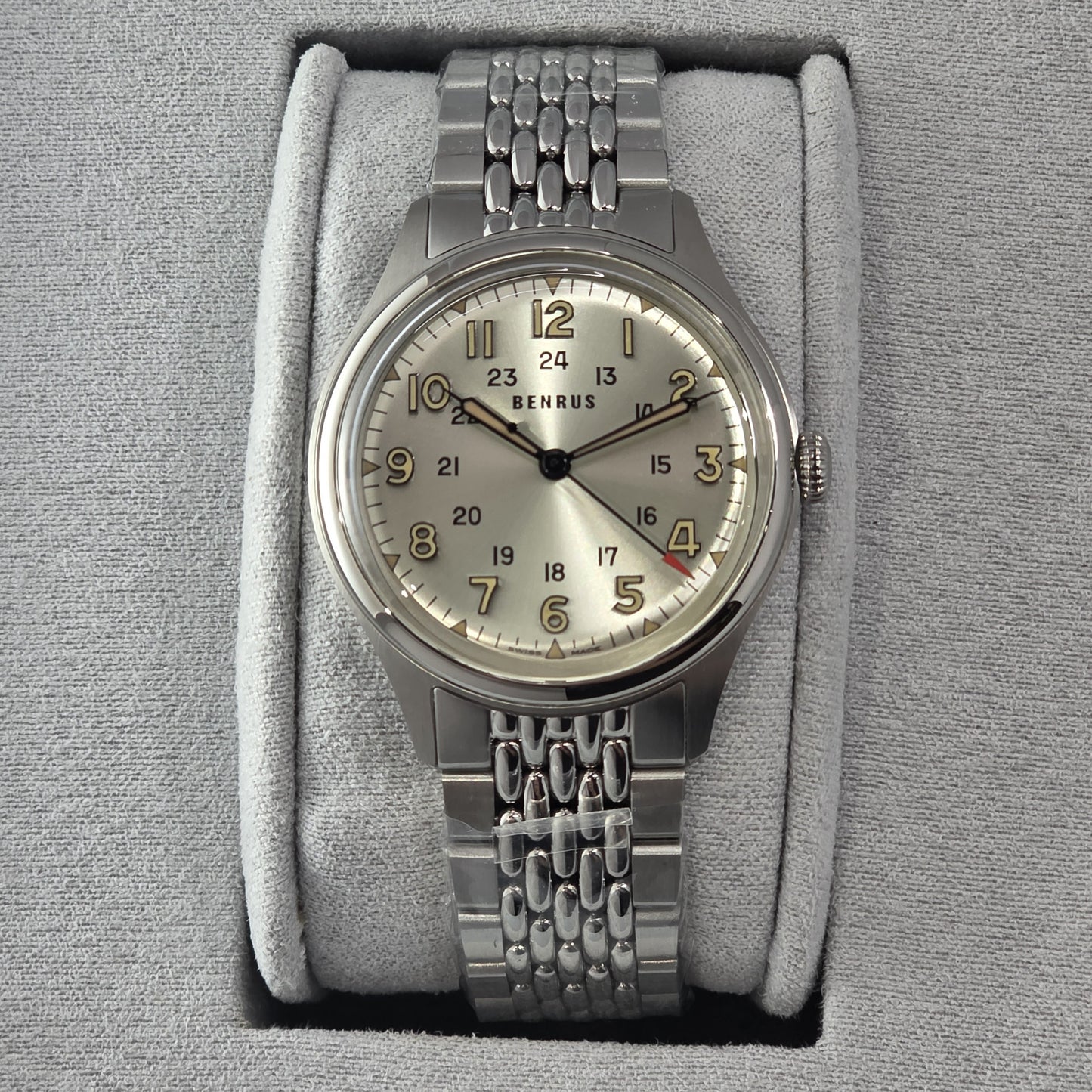 Benrus #3061 BOR  39.5mm Watch Ref.3061-SS-G-039-02