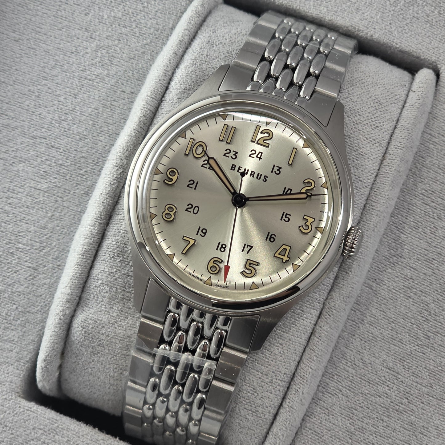 Benrus #3061 BOR  39.5mm Watch Ref.3061-SS-G-039-02
