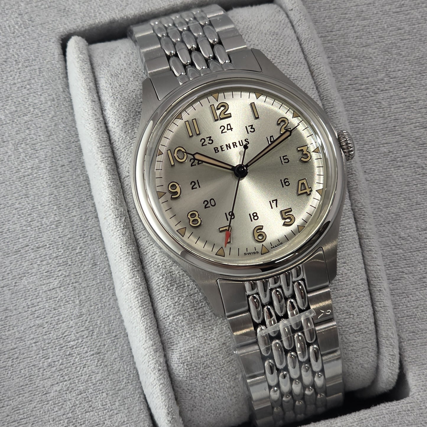 Benrus #3061 BOR  39.5mm Watch Ref.3061-SS-G-039-02