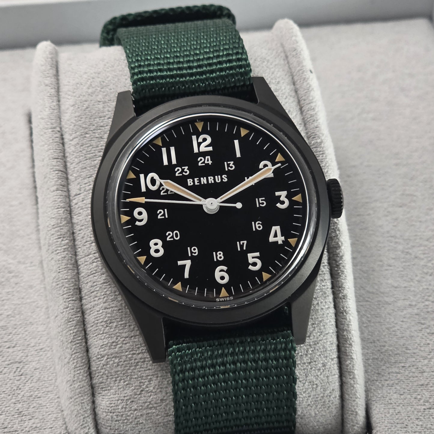Benrus DTU Phantom 38mm Watch Ref.DTU-BB-B-038-01