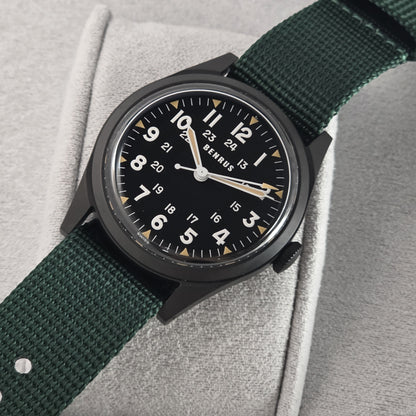 Benrus DTU Phantom 38mm Watch Ref.DTU-BB-B-038-01