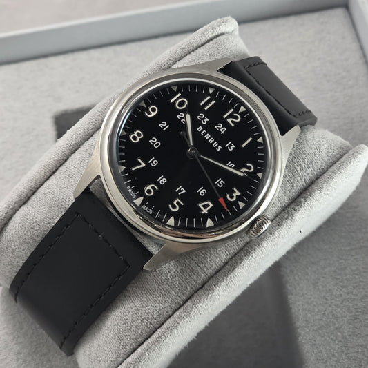 Benrus #3061 BU 39.5mm Watch Ref.3061-SS-B-039-01