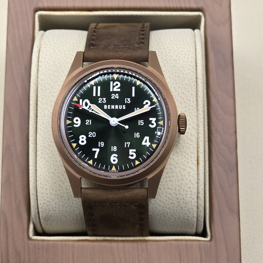 Benrus DTU UB 38mm Watch Ref.DTU-BR-G-038-03
