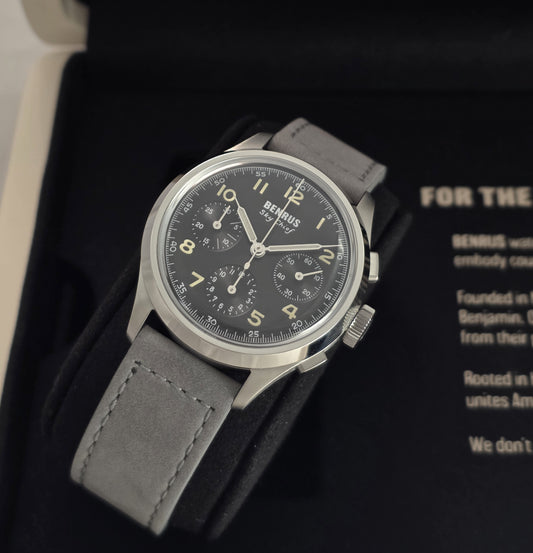 Benrus Sky Chief 36mm Watch Ref. SKY-SS-B-036-01