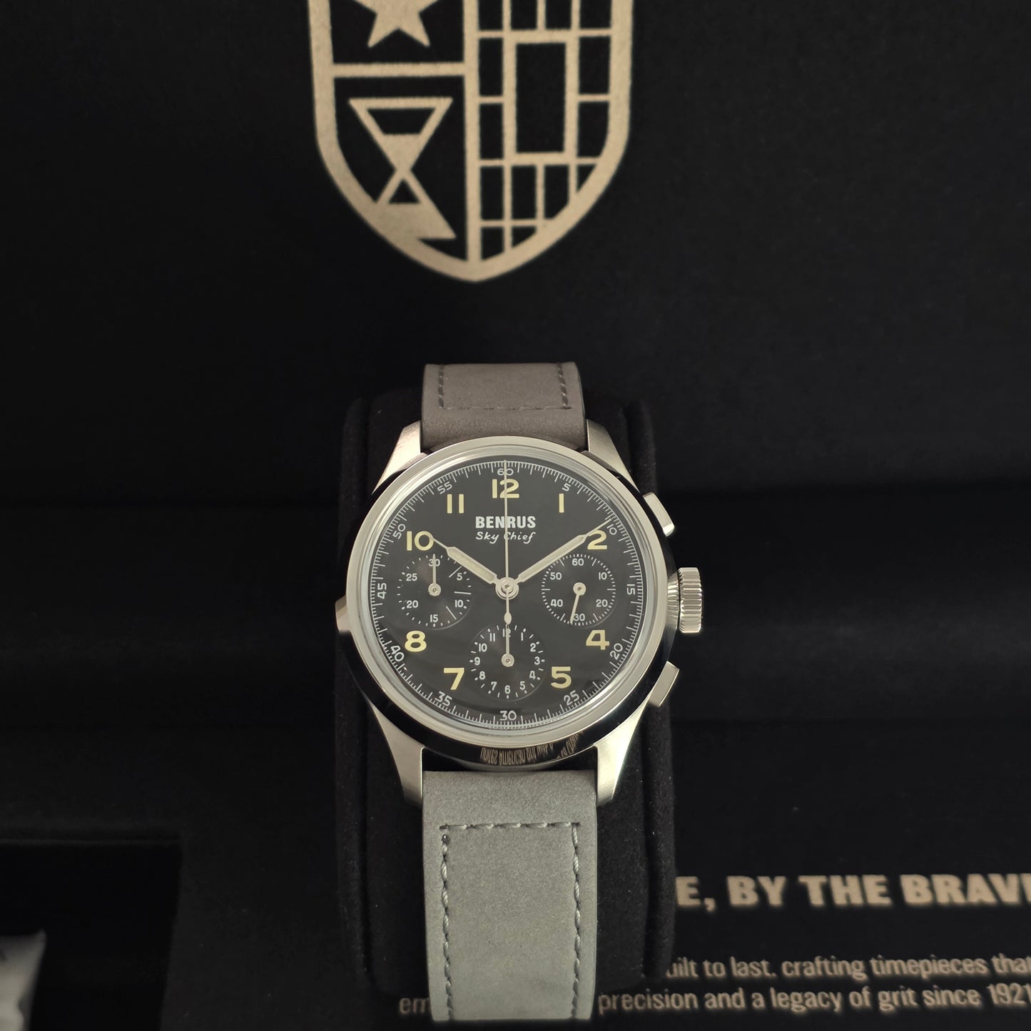 Benrus Sky Chief 36mm Watch Ref. SKY-SS-B-036-01