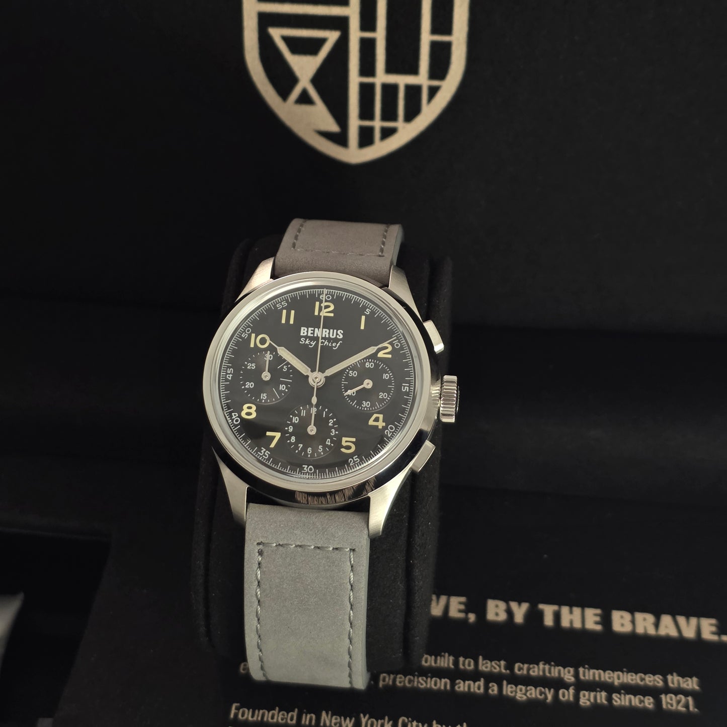 Benrus Sky Chief 36mm Watch Ref. SKY-SS-B-036-01
