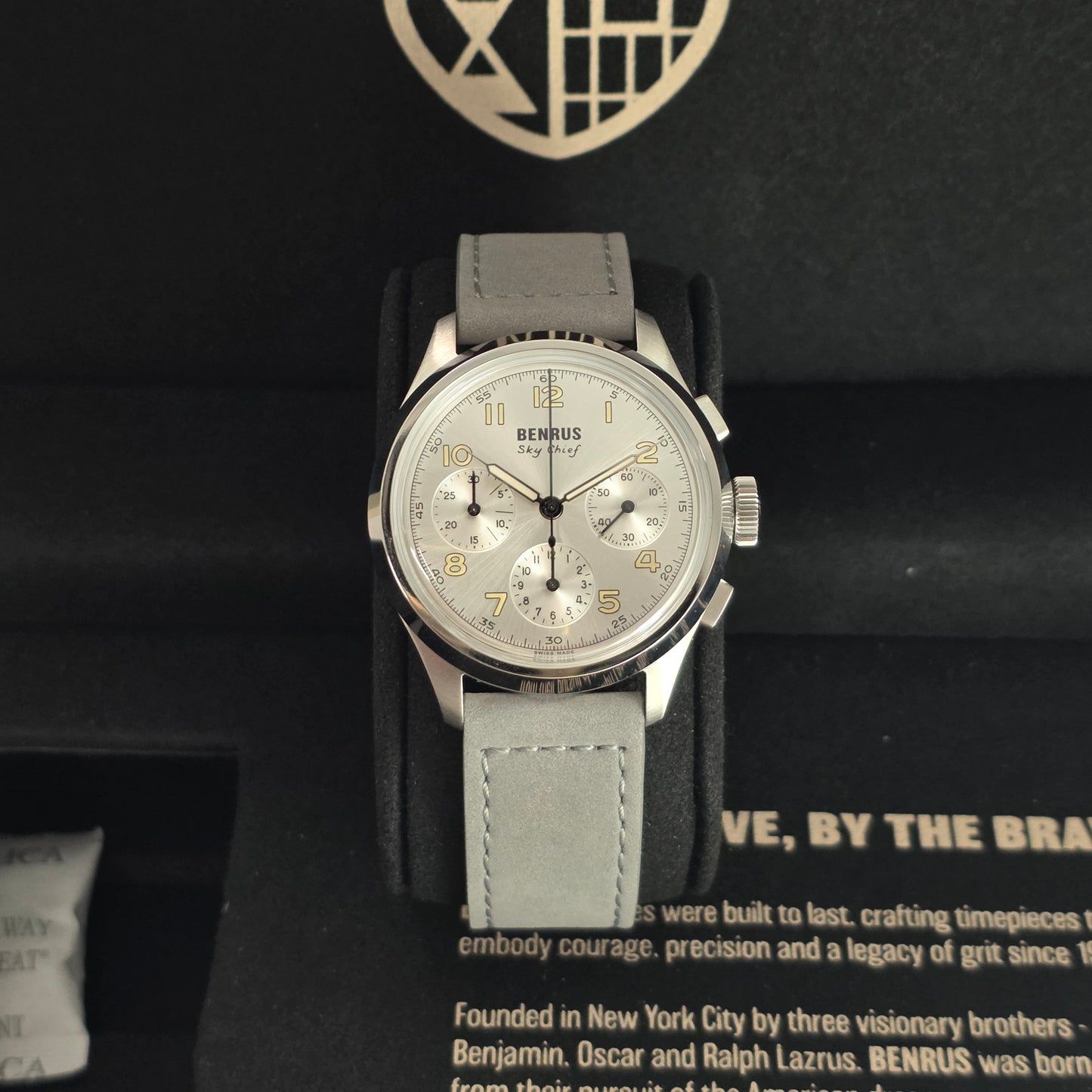Benrus Sky Chief 36mm Watch Ref. SKY-SS-W-036-01